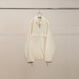 FLEECE ZIP 26SS复古轻量抓绒半拉链套头卫衣夹克 KIMONO ANCELLM