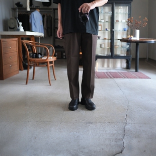 MARKAWARE Tapered Easy Trousers 25AW有机棉华达呢锥形休闲长裤