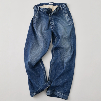 NICENESS水洗做旧工装牛仔裤