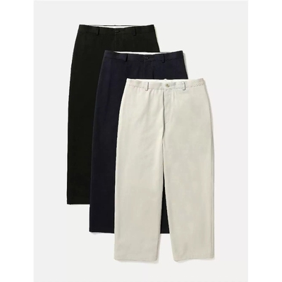 APRESSE定番宽松微锥休闲卡其裤