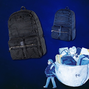 PORTER CLASSIC SUPER NYLON DAYPACK L 24AW 尼龙染色双肩背包