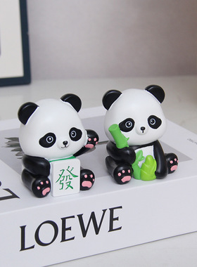 正版胖胖熊猫盲盒系列可爱潮玩手办桌面小摆件成都熊猫文创纪念品