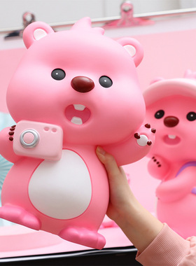 可爱梦幻小奶龙存钱罐储蓄罐搪胶摆件少女心男女孩存钱罐防摔礼品