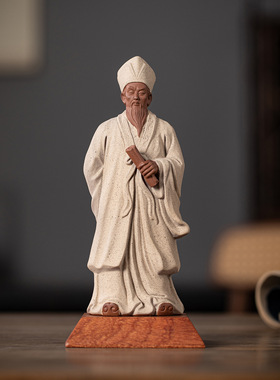 王阳明摆件陶瓷雕像人物家居玄关书房桌面装饰品心学知行合一摆件