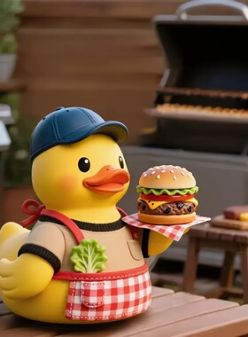 跨境新款Roast duck barbecue decorations汉堡桌面装饰品小摆件