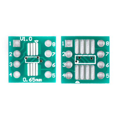 贴片转直插转接板 SOP8/SSOP8/TSSOP8转DIP  脚距0.65/1.27mm