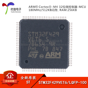100 ARM Cortex 原装 32位微控制器 LQFP MCU STM32F429VET6