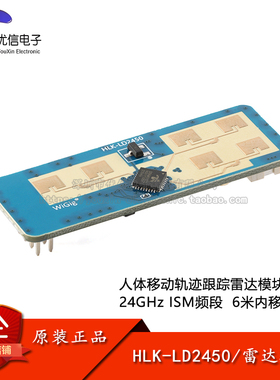 原装正品LD2450-24G人体移动跟踪轨迹雷达模块一发两收壁挂式安装