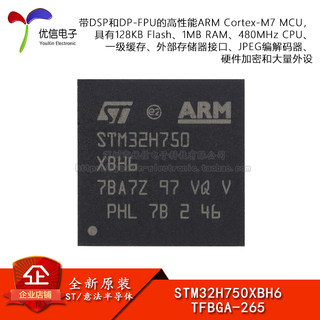 原装 STM32H750XBH6 TFBGA-265 ARM Cortex-M7 32位微控制器-MCU