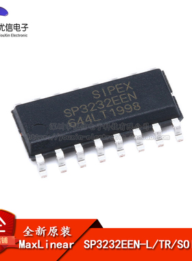 原装正品 贴片 SP3232EEN-L/TR SOIC-16 RS232 收发器IC芯片