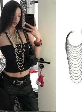 欧美西米亚高级流苏珍珠项链