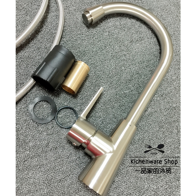 出口外贸不锈钢360度可旋转不锈钢冷热龙头洗菜盆龙头台盆冷热