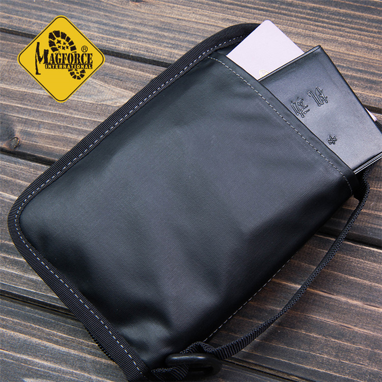 마호스 EDC 서류 여권 가방 휴대폰 대형 지갑 핸드백 500D 글루 블랙 MAGFORCE 0828