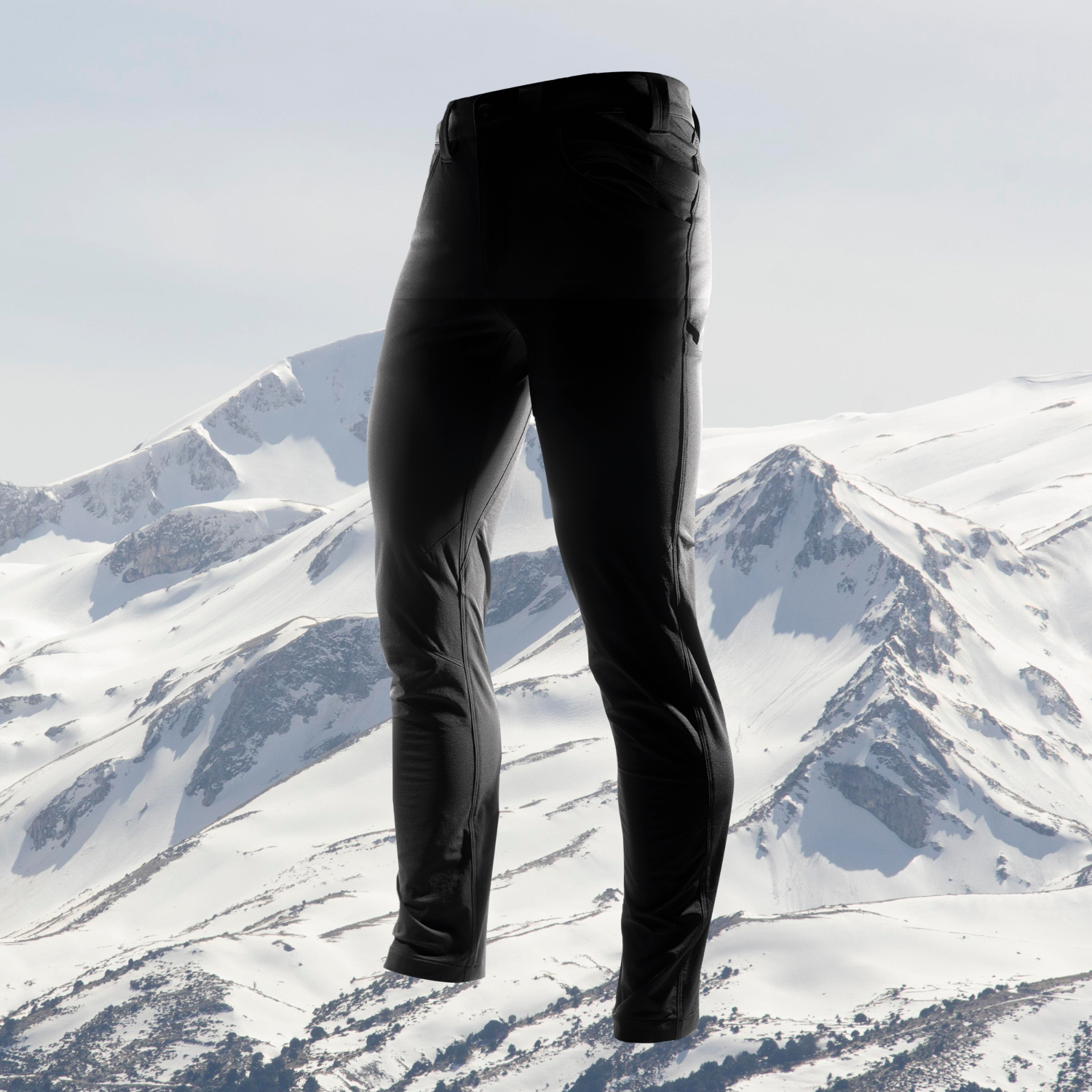 PKT摇粒绒款软壳裤弹力修身翔野