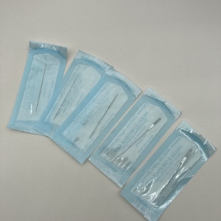 50个装 4.5厘米单针毛尖针圆三针牛叉针三叉针七排针鲨鱼机纹眉针