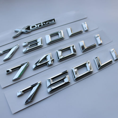新款7系750Li改装车标数字