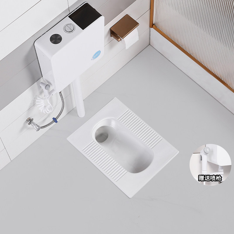 JOMOW家用蹲便器超薄防臭防溅卫生间虹吸式蹲坑蹲厕便池整套装,家装主材,蹲便器,淘宝优惠券,粉丝福利购,淘宝优惠卷