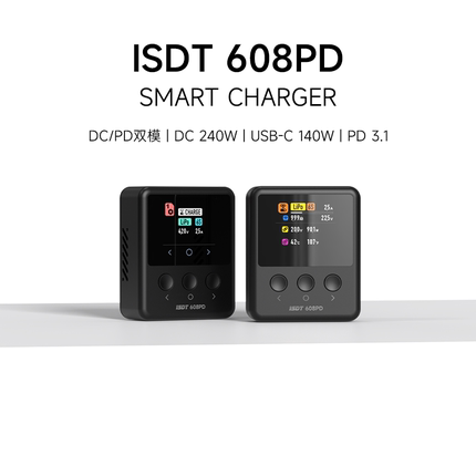 官方ISDT 航模智能平衡充240W/6S/10A  USB-C 100W 双向功能 APP