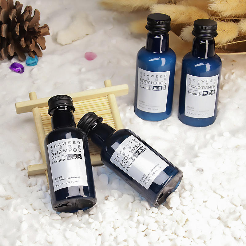 BASINUB海藻精华酒店一次性洗护套装高端民宿洗发水沐浴液套装