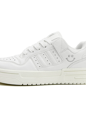 CVOJOO 学生休闲可爱简约 设计百搭 情侣低帮 白色 男女同款