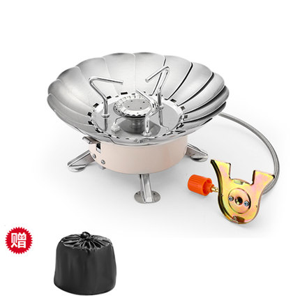 户外防风便携燃气灶炉具卡式气罐炉子折叠迷你莲花卡斯烧水泡茶炉