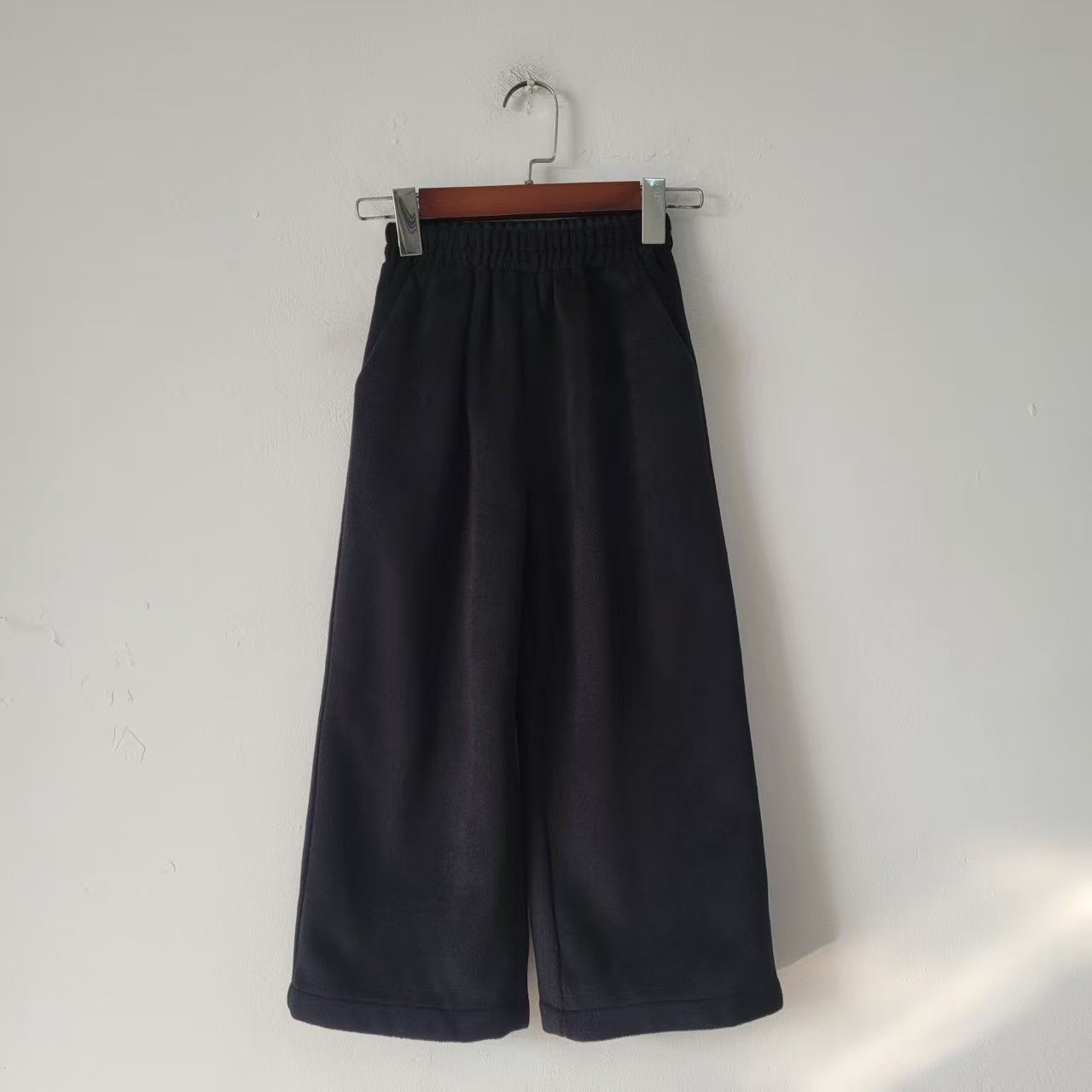 120-170男童秋冬松紧腰毛呢加绒洋气百搭日单男孩中大童阔腿裤潮,女装/女士精品,汉服裤装,淘宝优惠券,粉丝福利购,淘宝优惠卷