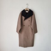 日单春秋季 复古休闲老钱风大翻领大衣女中长款 女千鸟格外套气质