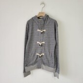 5款 慵懒风牛角扣连帽外套女秋冬宽松灰色长袖 百搭上衣小个子