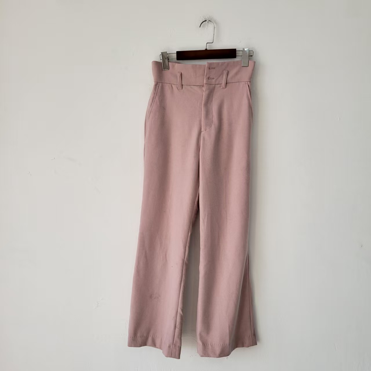 5款日单春秋季极简风高腰显瘦阔腿裤女宽松直筒休闲长裤通勤