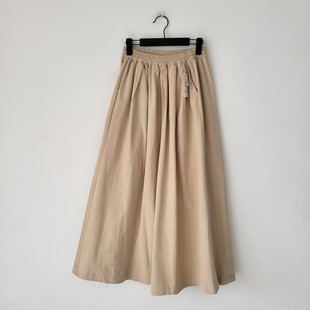 褶皱休闲裤 女日系新款 女 纯棉高腰显瘦松紧腰抽绳阔腿裤 日单春秋季