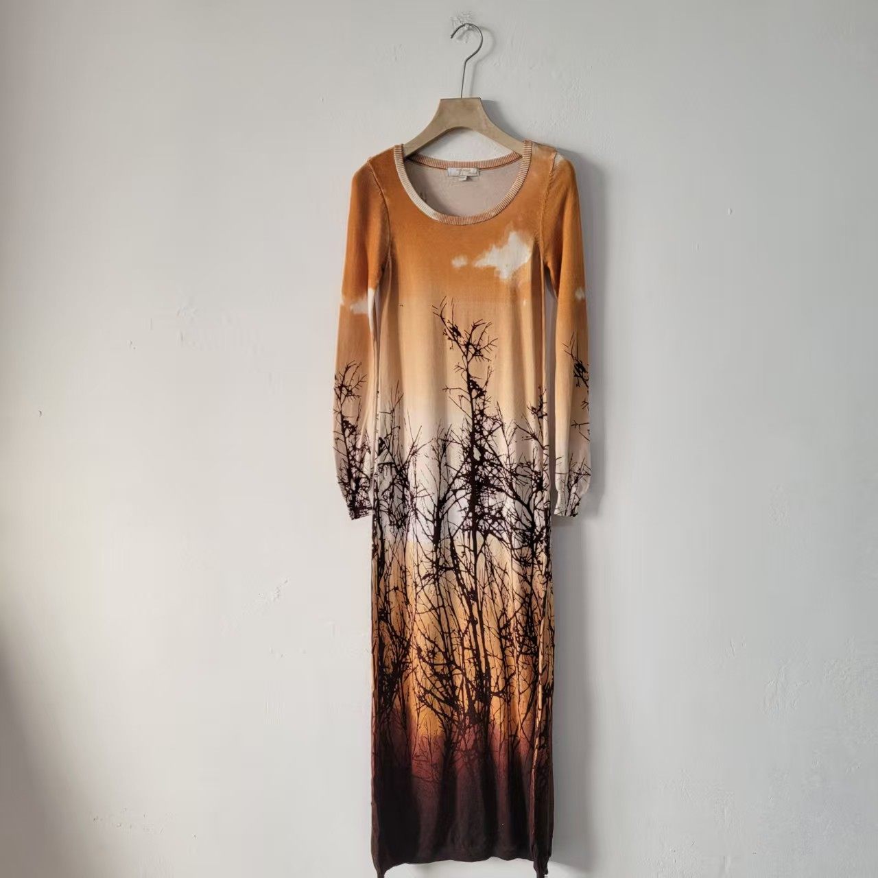 5款日系秋冬季度假风圆领长袖印花连衣裙女宽松中长款飘逸连衣裙,女装/女士精品,汉服上装,淘宝优惠券,粉丝福利购,淘宝优惠卷