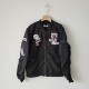 5款 日单美式 复古风飞行员夹克男黑色徽章贴纸刺绣棒球服宽松外套