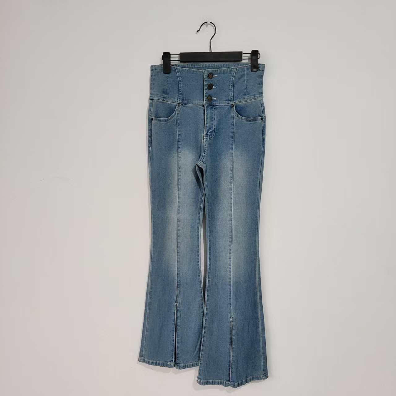 5款美式春秋季显瘦高腰直筒牛仔裤女宽松显瘦阔腿长裤百搭