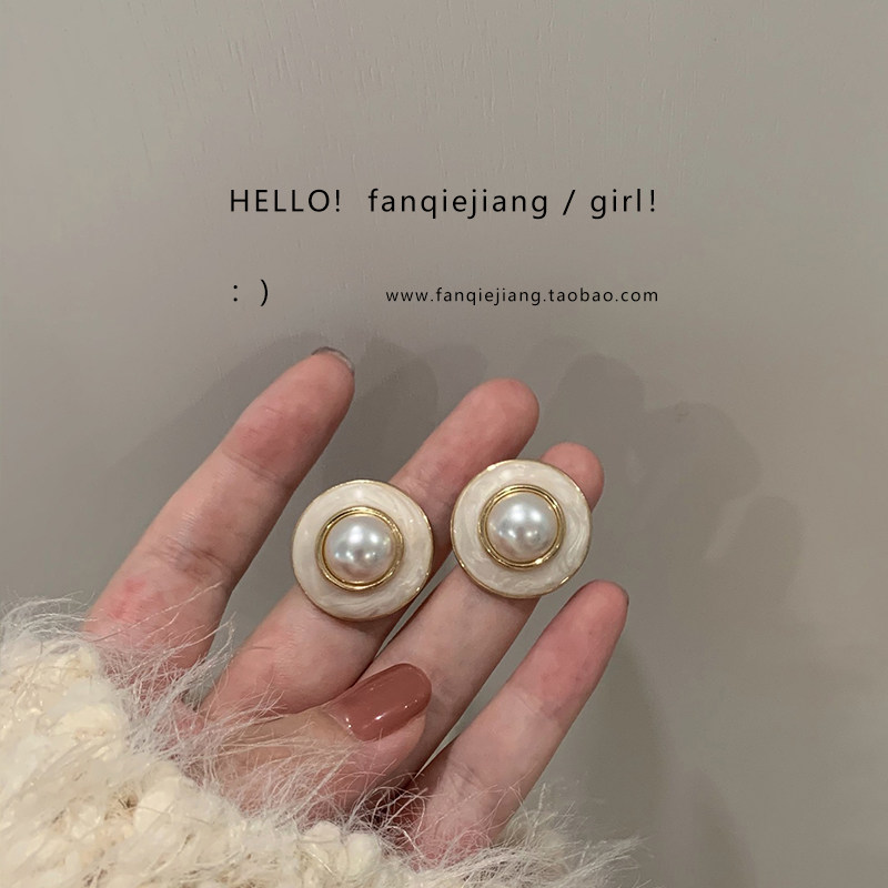 赫本风珍珠耳环,饰品/流行首饰/时尚饰品新,耳环,淘宝优惠券,粉丝福利购,淘宝优惠卷