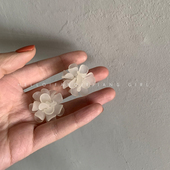 适合春天 款 花朵耳环耳钉简约冷淡风2020年新款 潮韩国气质女夏季