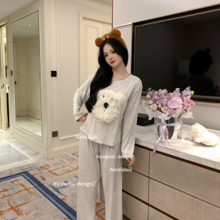 睡衣秋冬季 长裤 休闲家居服女 超软萌可爱长袖 Nicelaisiii氧气恋人