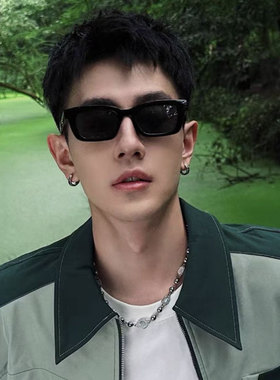 墨镜男款潮痞帅复古框小脸太阳镜