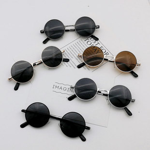 韩版 儿童圆框眼镜潮男女童太阳镜幼儿婴儿墨镜小孩小童宝宝太阳镜