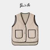 陈小满原创设计两面穿90支羊毛空气马甲2025冬新款 小香风内搭背心