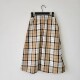 裙子 复古格纹半身裙女松紧腰显瘦百搭A字中长款 6款 日单春夏季