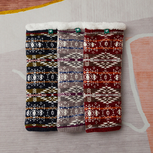 秋冬季木棉加厚不起球保加绒护腿过膝高筒袜套女防滑长筒袜子