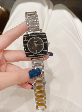 方形时尚女士手表小众简约石英表潮流轻奢气质女表 A233