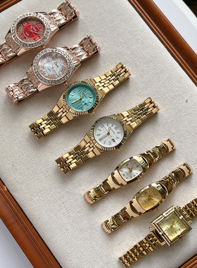 轻奢精致时尚金色系设计感气质小众高级感显贵女士手表合集
