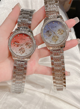 潮流高颜值女士手表正品外贸轻奢时尚气质镶钻石英表 A201