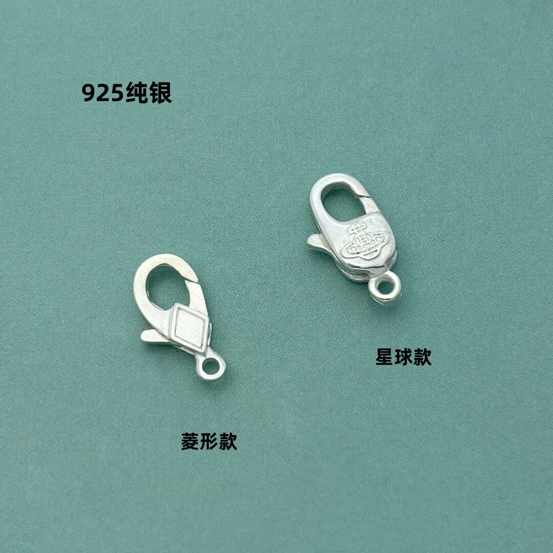 s925纯银星球浮雕手链项链连接扣