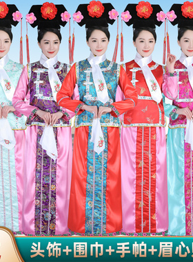 清朝古装格格服宫廷满族还珠格格服装旗服皇后妃子甄嬛传演出服装
