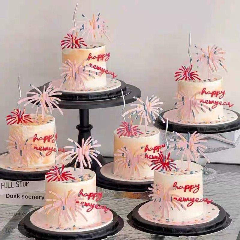 2026新年快乐跨年蛋糕装饰礼花火花亚克力插牌元旦烘焙装扮插件,节庆用品/礼品,蛋糕/烘焙装饰用品,淘宝优惠券,粉丝福利购,淘宝优惠卷
