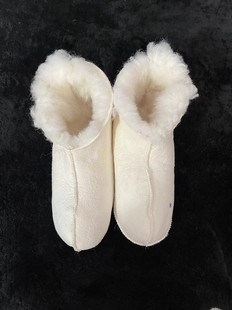 羊皮袜子真皮毛一体钓鱼靴子东北羊皮袜子加厚矿井礼拜袜子地板鞋