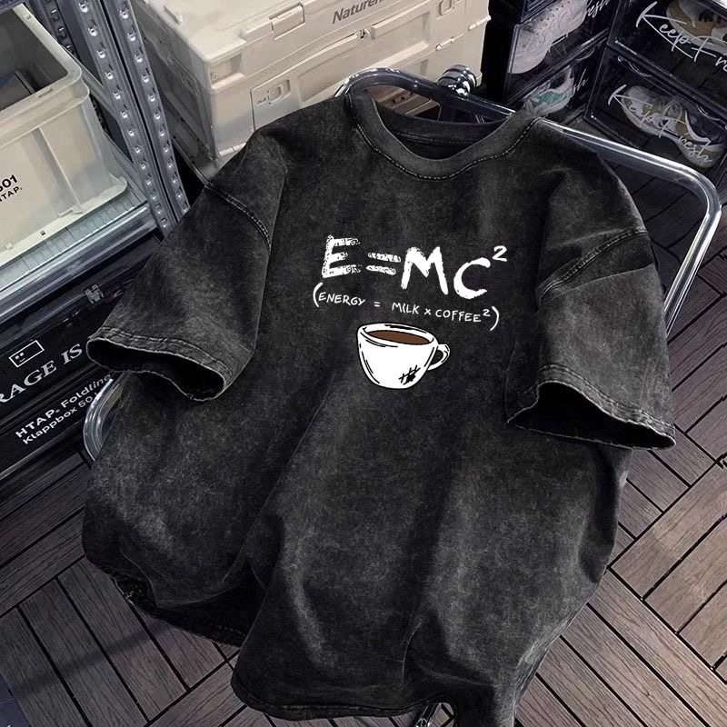 重磅美式水洗男士短袖t恤夏季复古做旧情侣装上衣ins嘻哈半袖体恤,男装,T恤,淘宝优惠券,粉丝福利购,淘宝优惠卷