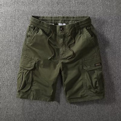日系潮牌耐脏耐磨纯棉工装短裤男